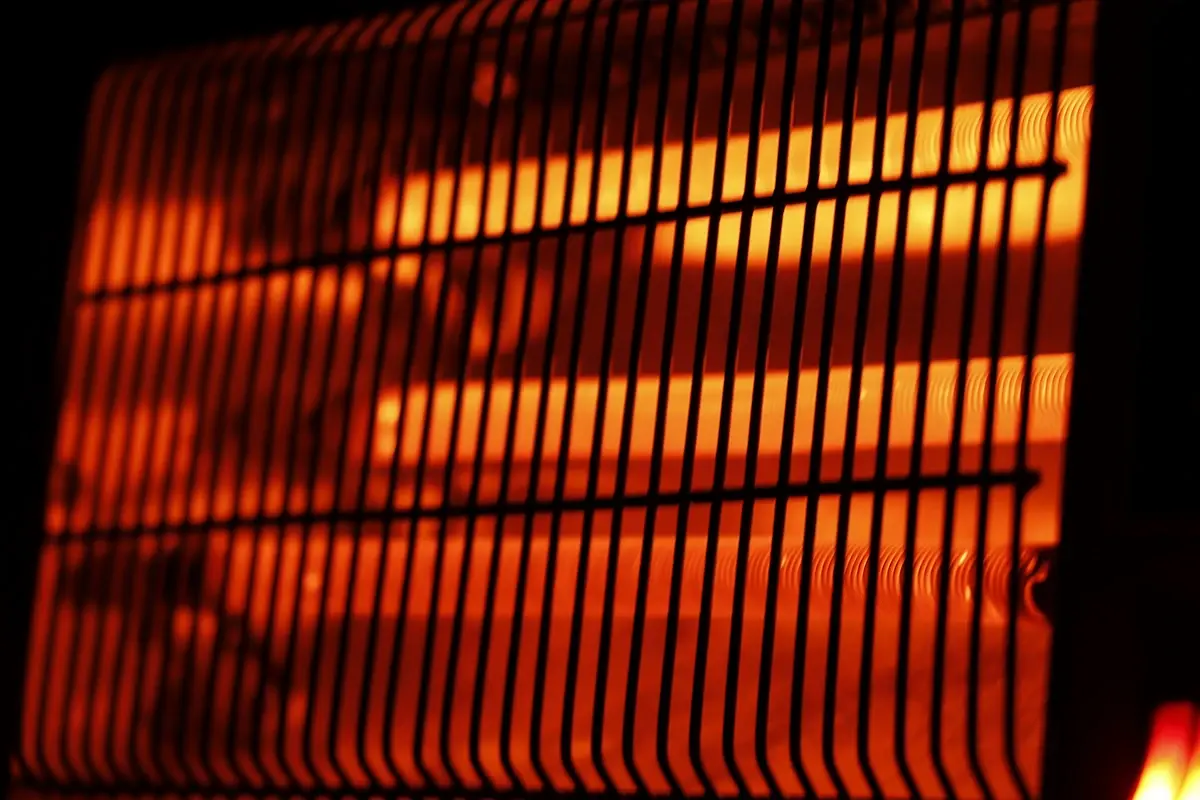 Heater warming a Live Oak manufactured home